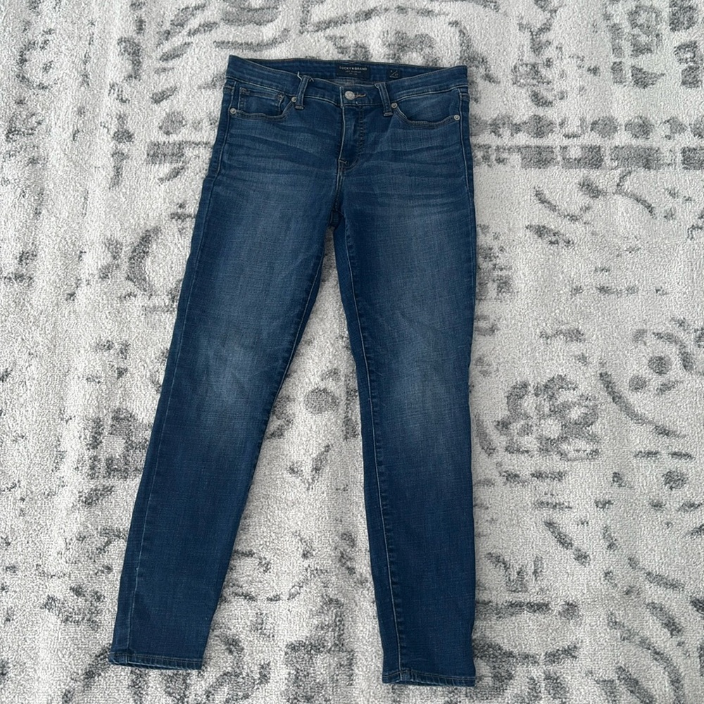 Lucky Brand wore once for senior pictures lucky brand midrise skinny Ava jeans 4